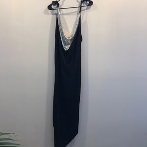 FERRARA Sexy Black Mesh Dress Size S
